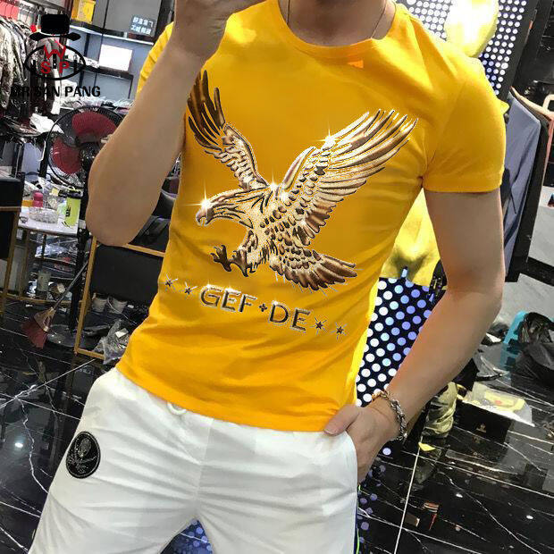 Men T Shirt Men's Short Sleeve Breathe t shirt for man Mid-teens Sports and Leisure Korean Round Neck Casual Tshirt Man