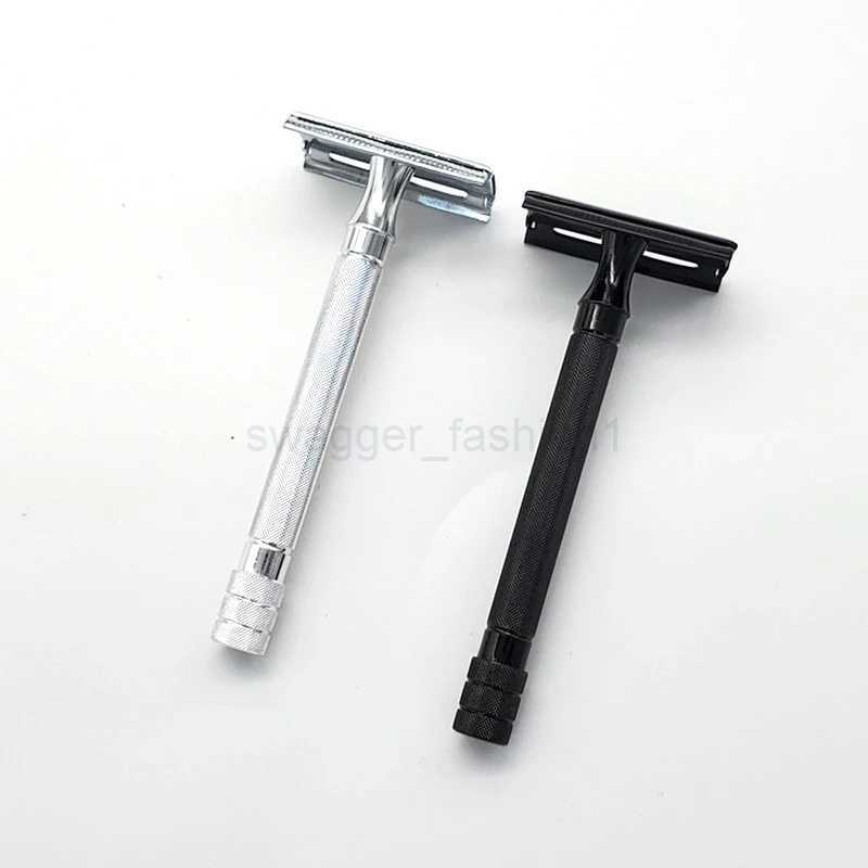 Double Edge Classic Mens Shaving Mild Hair Removal Shaver It With Small Brush Adjustable Safety Razor Face RazorB240709
