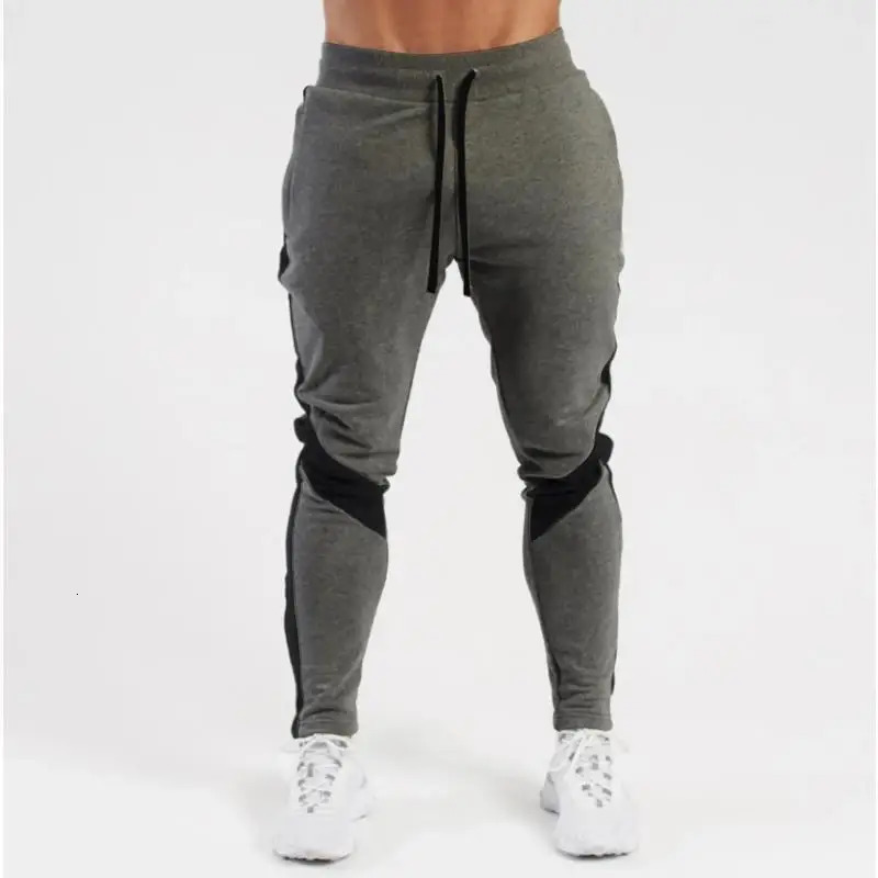 Mens Fashionable Sports And Fitness Jogger Pants Mens Autumn And Winter Casual Color Matching Vintage Men Trousers Y2k 240717
