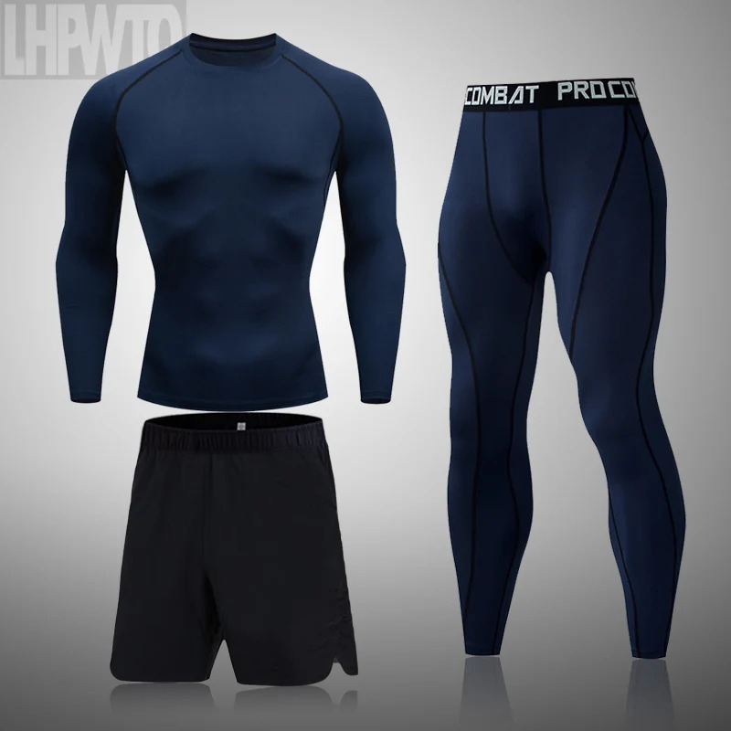 Winter Thermal Underwear Men Set Compression Tracksuit Mens Quick Dry Rashgarda For Male Men Sportswear Clothing Long Johns 240715