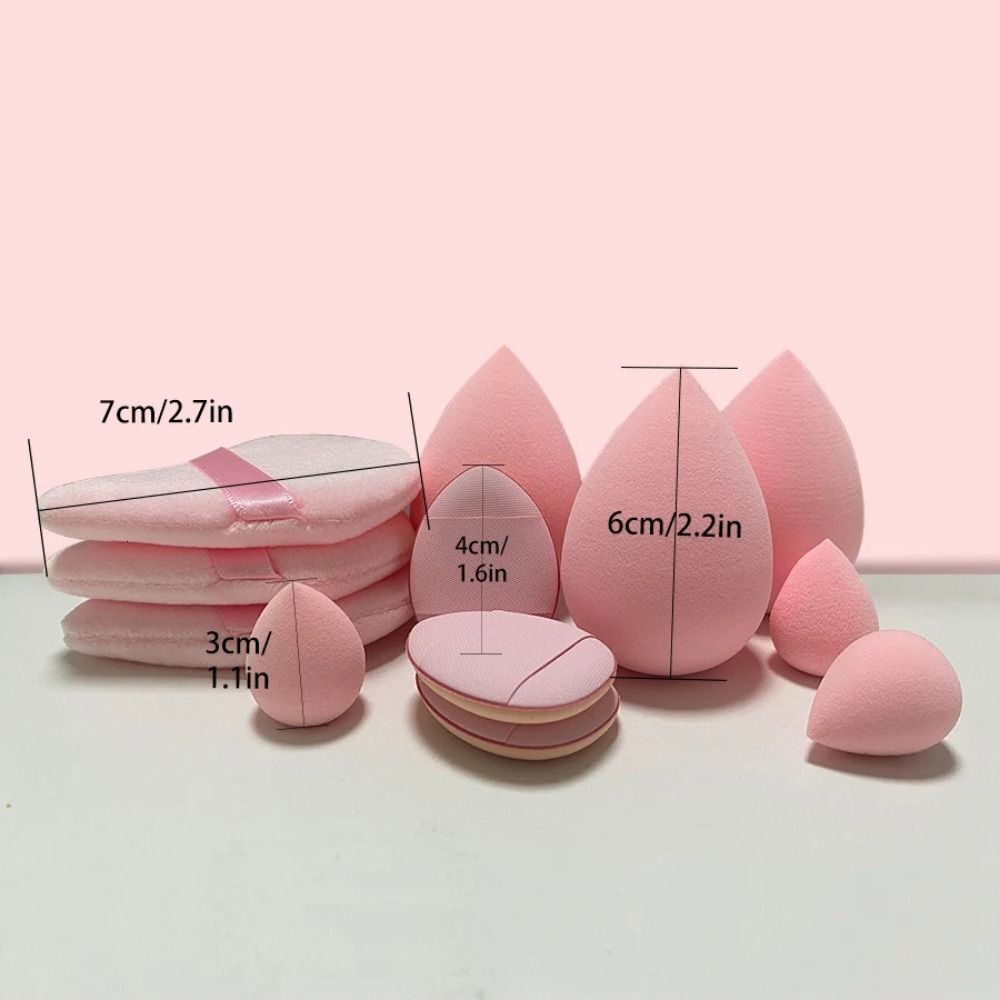 12Pcs Veet Cosmetic New Cotton Soft Makeup Beauty Tools Washable Sponges Powder Puff Women F718-29