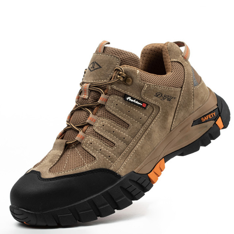 Men Boots Anti-Smash With Steel Toe Anti-Stab Safety Sneakers Indestructible Wear Resistant Work Shoes