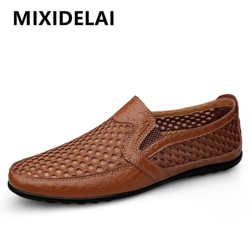 Summer Mens Casual Shoes Breathable Mesh Mens Shoes Fashion Men Loafers Outdoor Non-slip Sneakers Light Walking Shoes 240718