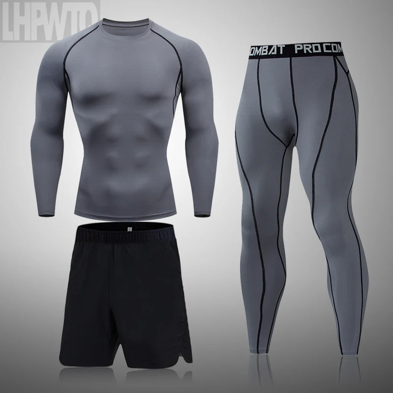 Winter Thermal Underwear Men Set Compression Tracksuit Mens Quick Dry Rashgarda For Male Men Sportswear Clothing Long Johns 240715
