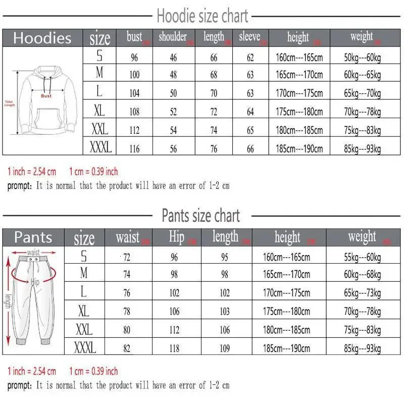 Mens Hoodie Pants 2 Piece Suit Winter Jogging Tracksuit Woman Oversized Sets Fleece Sweatshirt Pullover Clothing Blue 240715