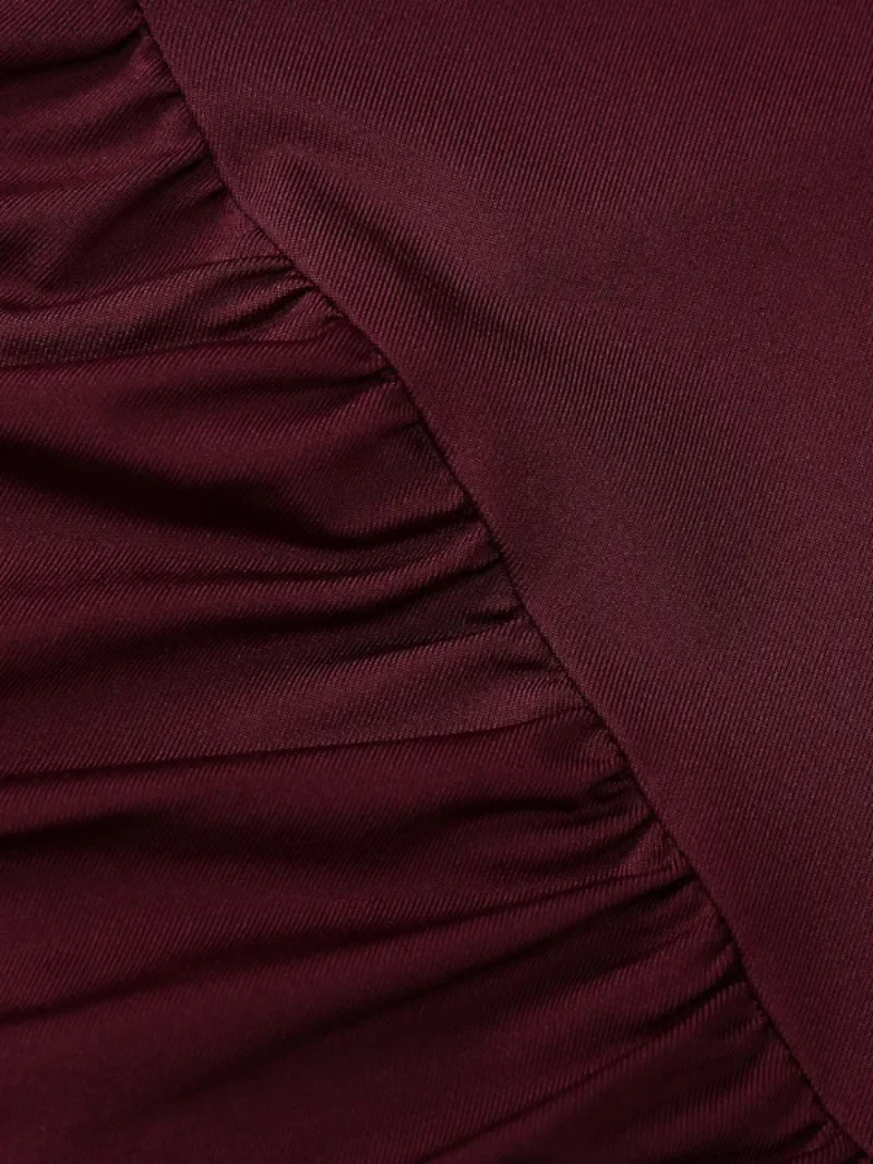 Autumn Oneck Long Sleeve Bodycon Folds Evening Dresses for Women Elegant Fashion High Waist Tunics Party Dress Female 240712