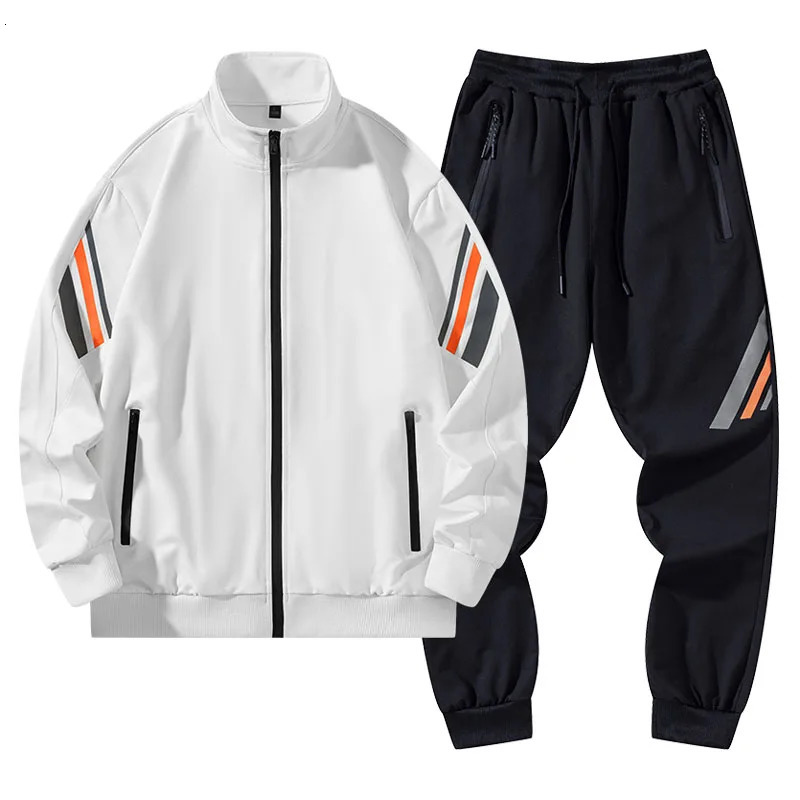 Men Tracksuits 2 Piece Spring Autumn Hip Hop Jogging Suits Sports Wear Man Running Suit Workout Windbreaker Fashion Clothing 240715