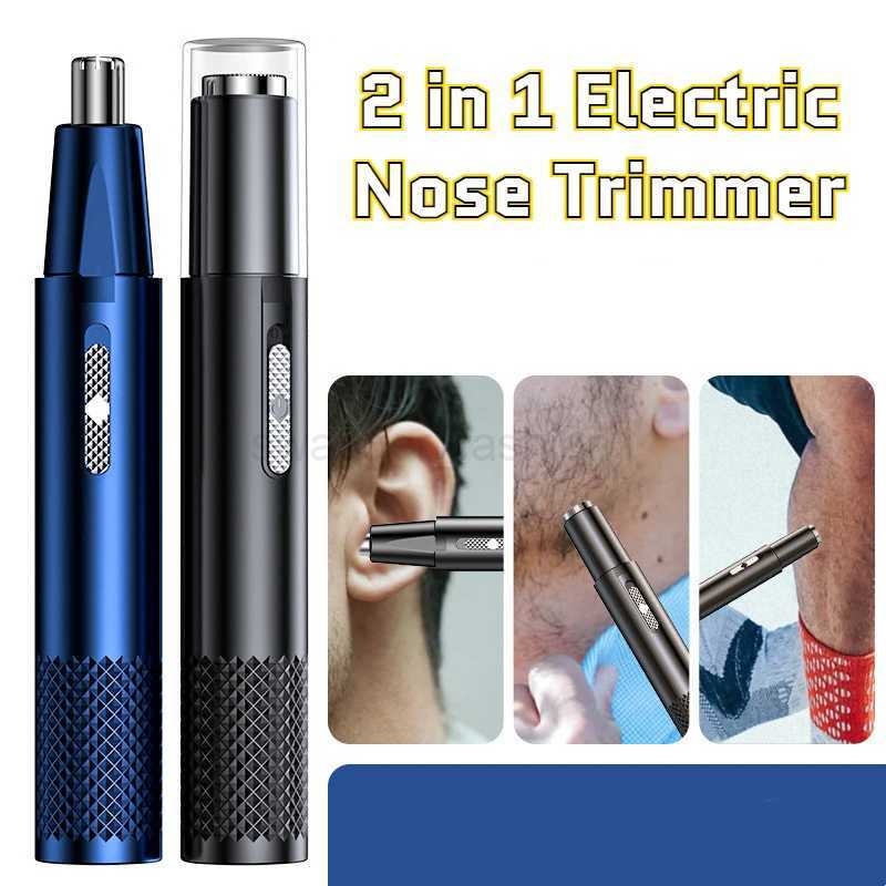 Electric Nose Hair Trimmer Facial Care Rechargeable Nose Ear Trimmer for Men Usb Charging Shaver Hair Removal Razor BeardB240709