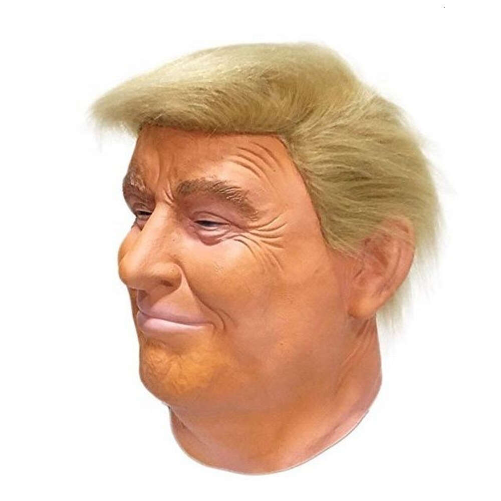 Latex Full Head Face Human for Mask Festival Halloween Easter Costume Party Donald Trump Pial Cosplay Fans