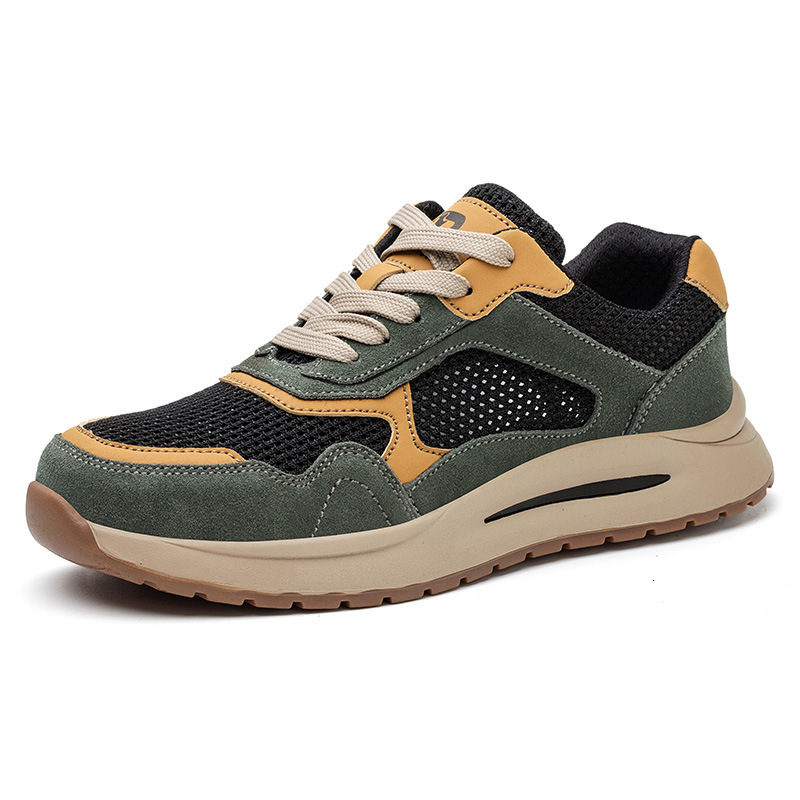 2023 New Summer Casual Men's Safety Shoes Mesh Light Breathable Sneaker Puncture Proof Non Slip Work Sneakers For Men Shoe