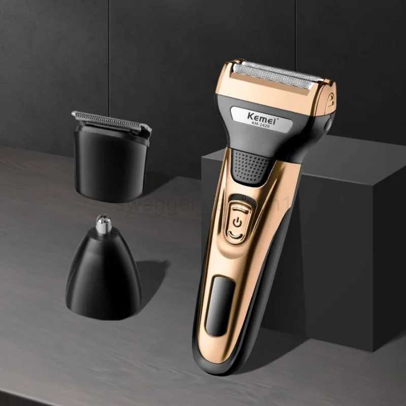 Kemei KM-1429 3 In 1 Electric Beard Shaver Professional Nose Trimmer Detachable Blade Mens Multifunctional Hair Cutting MachineB240709