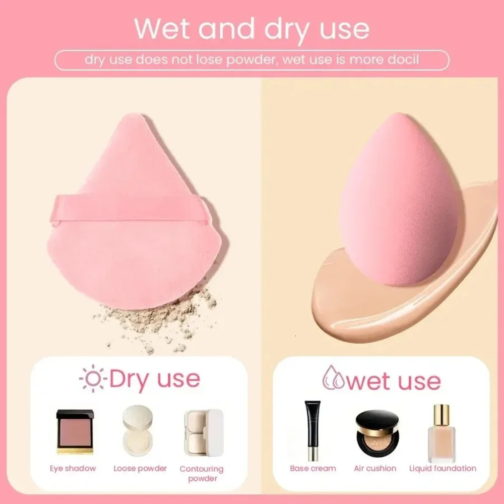 14Pcs Makeup Sponge Blender Beauty Egg with Storage Bottle Cosmetic Puff Foundation Sponges Powder Puffs Make Up Accessories F718- 8