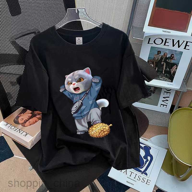 Men's T Shirts Pure cotton T-shirt trendy brand sports new men women loose round neck printed famous base tees tops