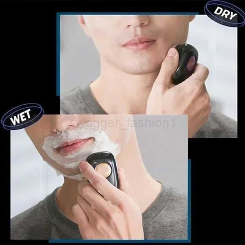 Men Electric Shaver Travel Mini Portable Detachable Shavers Waterproof Razor USB Rechargeable Beard Body Hair Trimmer RemoverBy240709