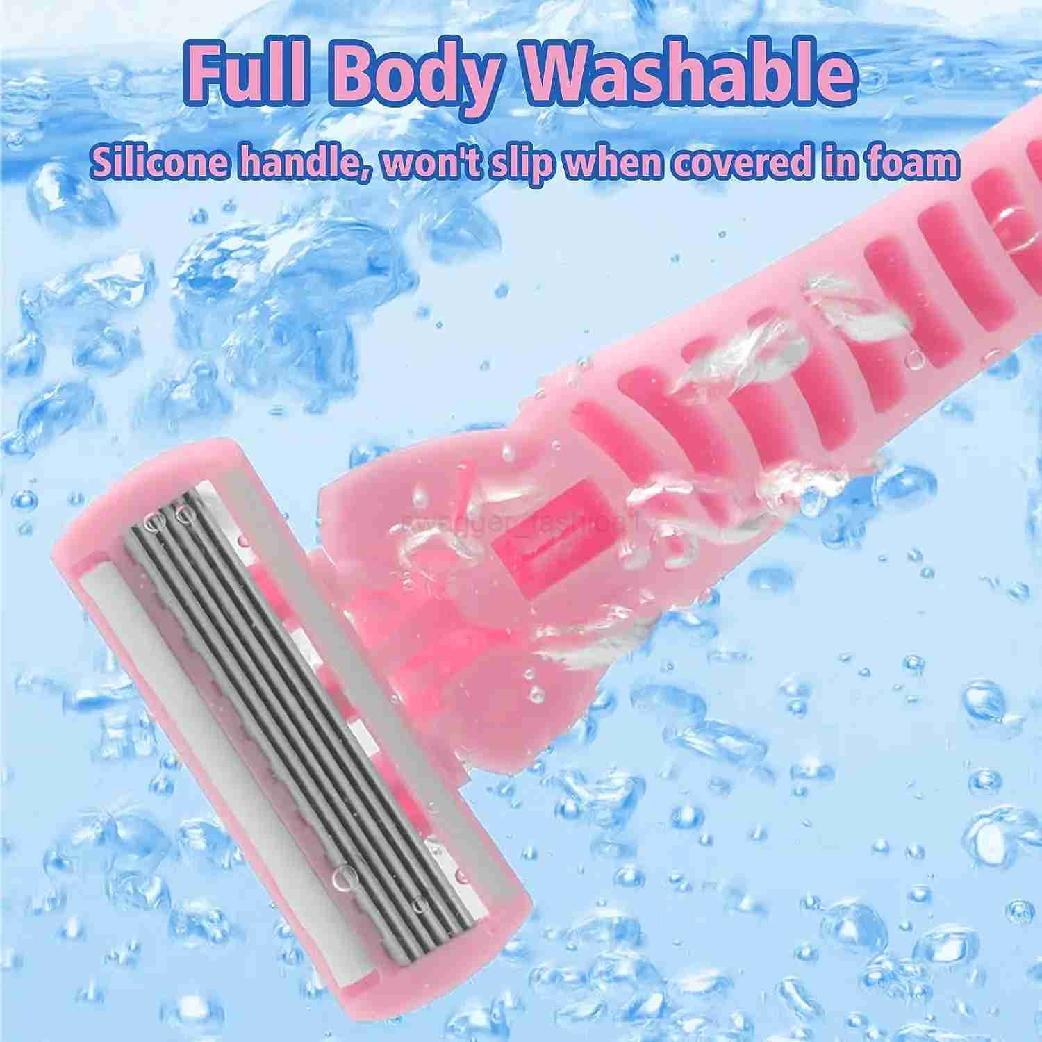 High Quality Men Safety Razor Blade 6-Layer Germany Stainless Steel Shaving Blades Manual Shaver Head B240709