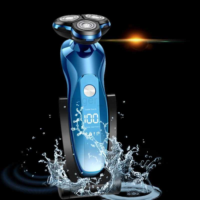 Electric Shaver Rotary Shaver Electric Razor Beard Trimmer Rechargeable Hair Cutting Shaving Machine Clipper for Men WaterproofB240709
