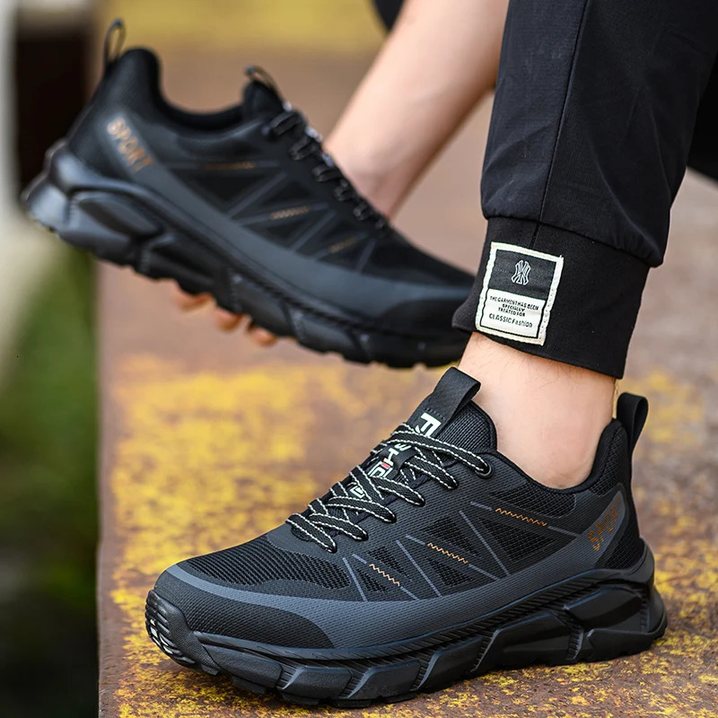 Lightweight Safety Shoes Men Women Work Shoes Steel Toe Cap Working Boots Sneakers Men Women Breathable Shoes Construction Shoes 240718