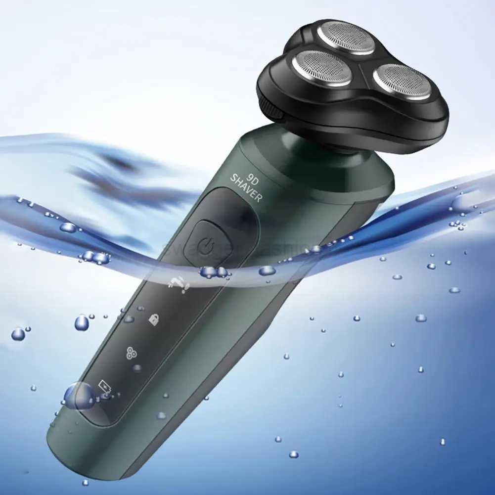 Electric Razor For Men Intelligent Wet Dry Beard Shaving Trimmer Razor Shaver Electric Beard Remover ABS Rechargeable TrimmerB240709