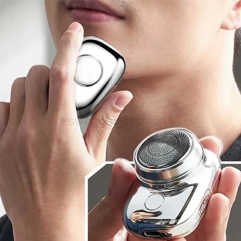 Electric Shaver Mini Portable Waterproof Shaver Usb Rechargeable Travel Detachable Razor Beard Body Hair Trimmer Remover 2024B240709