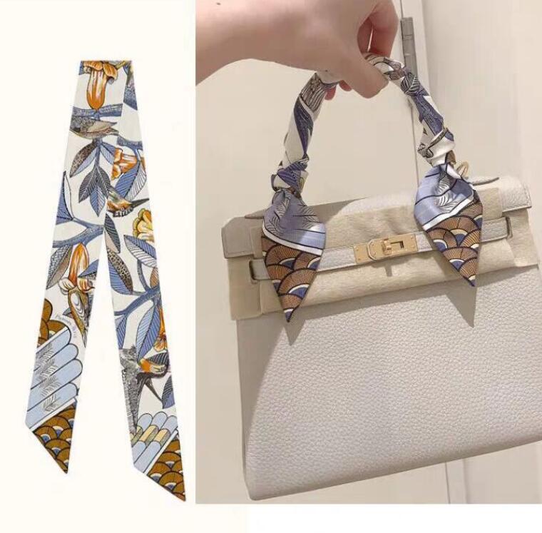 20style Luxury Silk Scarf Classic Horse Design Womens Headband Fashion Bag Scarfs Designer Scarf for Women Hair Thin Scarves Neck Tie