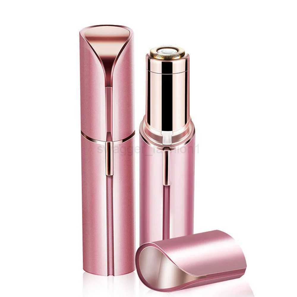 Electric Eyebrow Trimmer Mini Eye Brow Epilator Facial Lipstick Shape Hair Removal Portable Women Painless Razor Shaver ToolB240709
