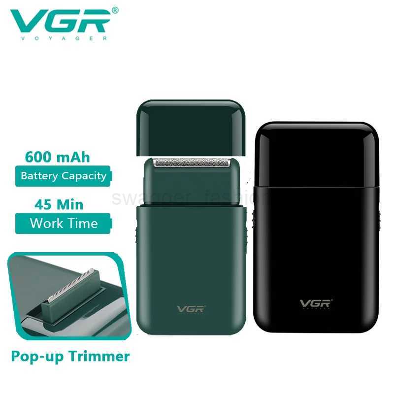 VGR Electric Shavers shaver male razor man electric shaver man Trimmer hair clipper for men Beard Travel portable shaver Br390B240709