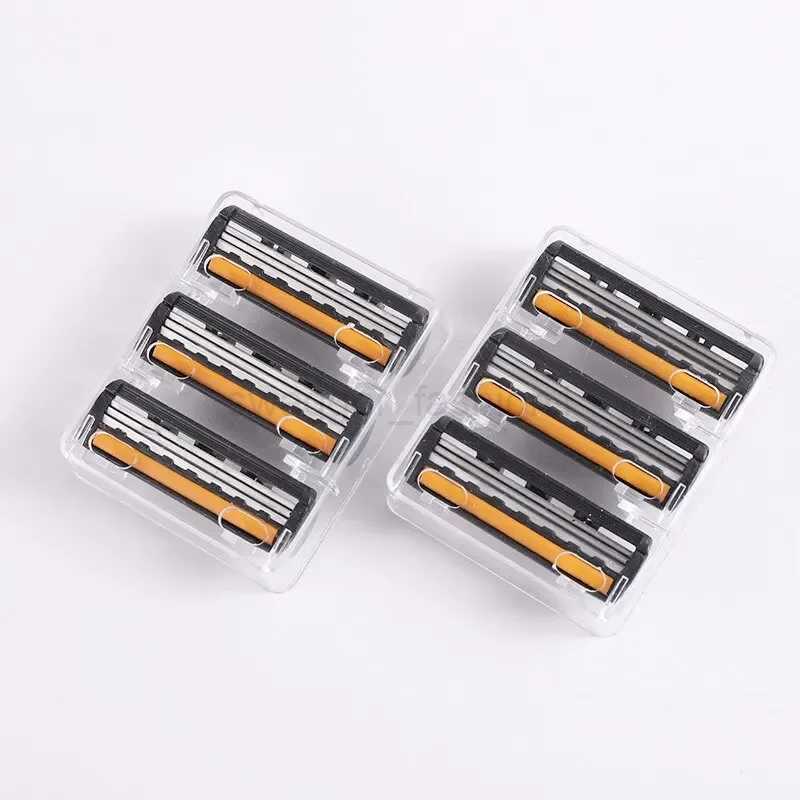 Shaver Brand New Design Men Razor Shaving Three Layer Shaver Reusable Safety Razor Imported Blade Multi Tool Head ChangeB240709