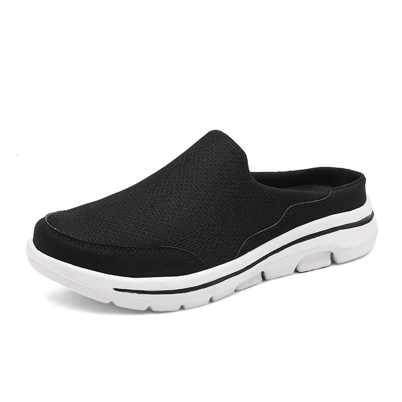 Summer Slip On Mesh Half Shoes For Men Women Slippers Men Casual Shoes Lightweight Comfortable Breathable Sandals Big Size 240718