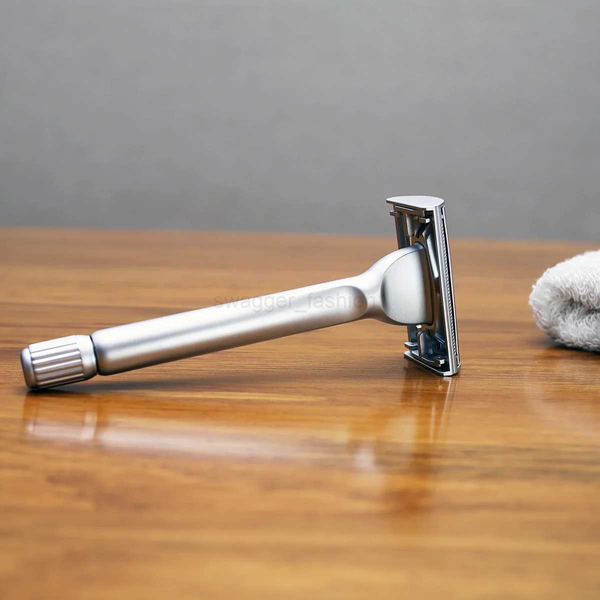 Magyfosia Butterfly Open Double Edge Safety Razor with 10 Original Blades Classic Hair Removal Shaver for MenB240709