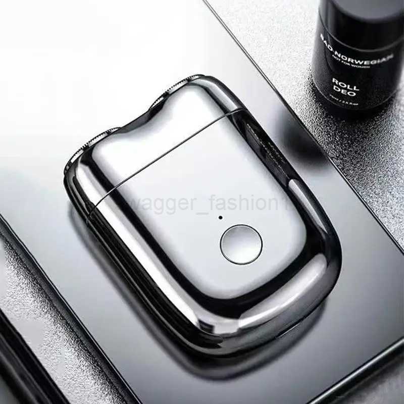 Mini Portable Electric Shave Razor Beard Trimmer Shaver Double Head Mens Beard Razor IPX7 Waterproof Use Pocket RazorB240709