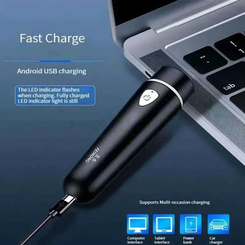 Portable Mini Electric Shaver Portable Rechargeable Home Travel Beard Razor Fast Clean Shave Without Tearing BeardB240709