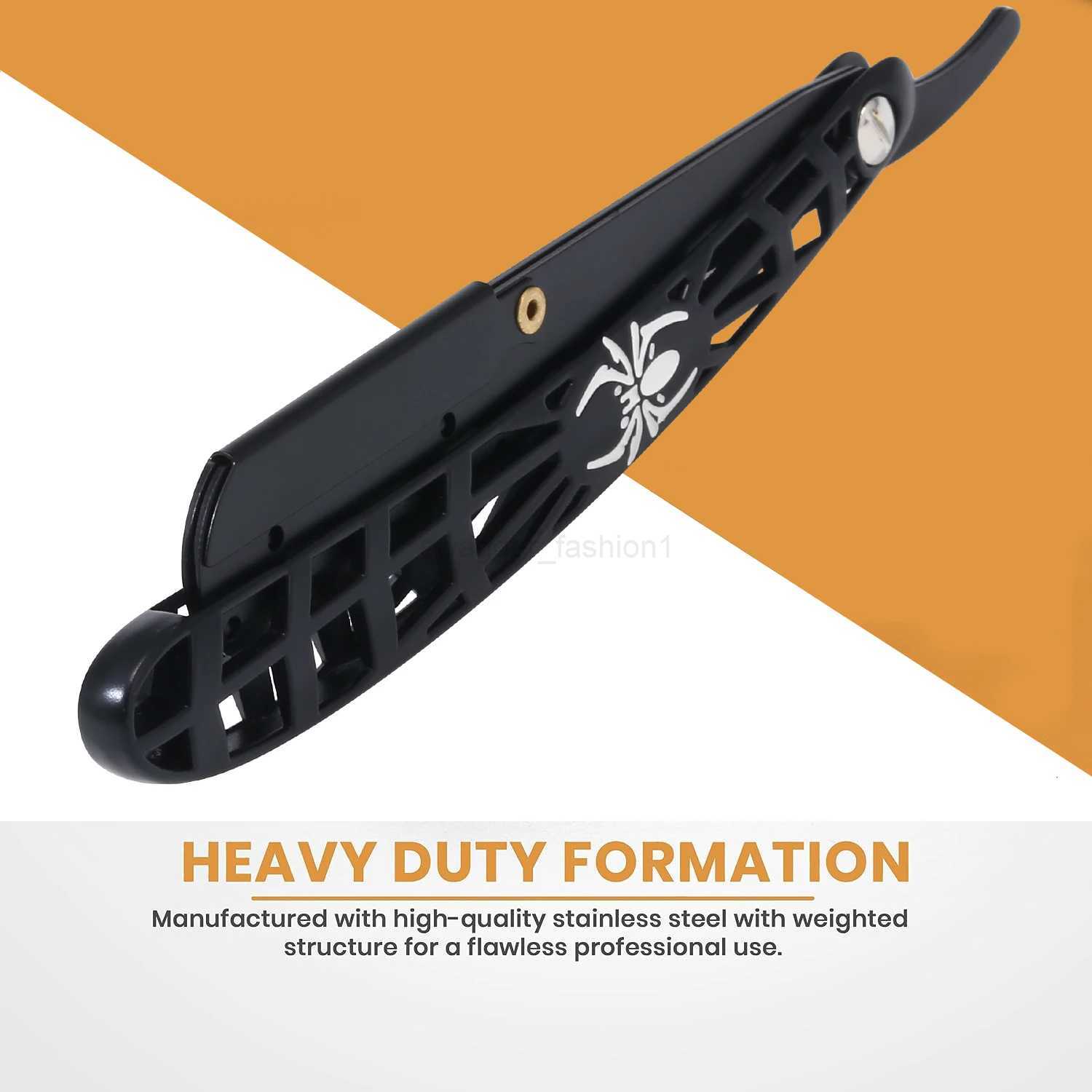 Professional Manual Shaver Straight Edge Stainless Steel sharp Barber Razor Folding Shaving Beard Trimmer CutterB240709