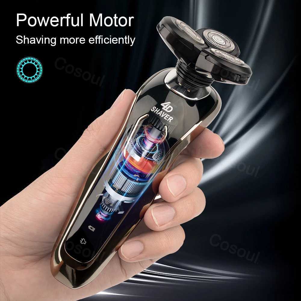 Shaver for Men Electric Shaver Powerful Beard Shaving Machine Electric Razor Rechargeable Waterproof Wholesale DropshippingB240709