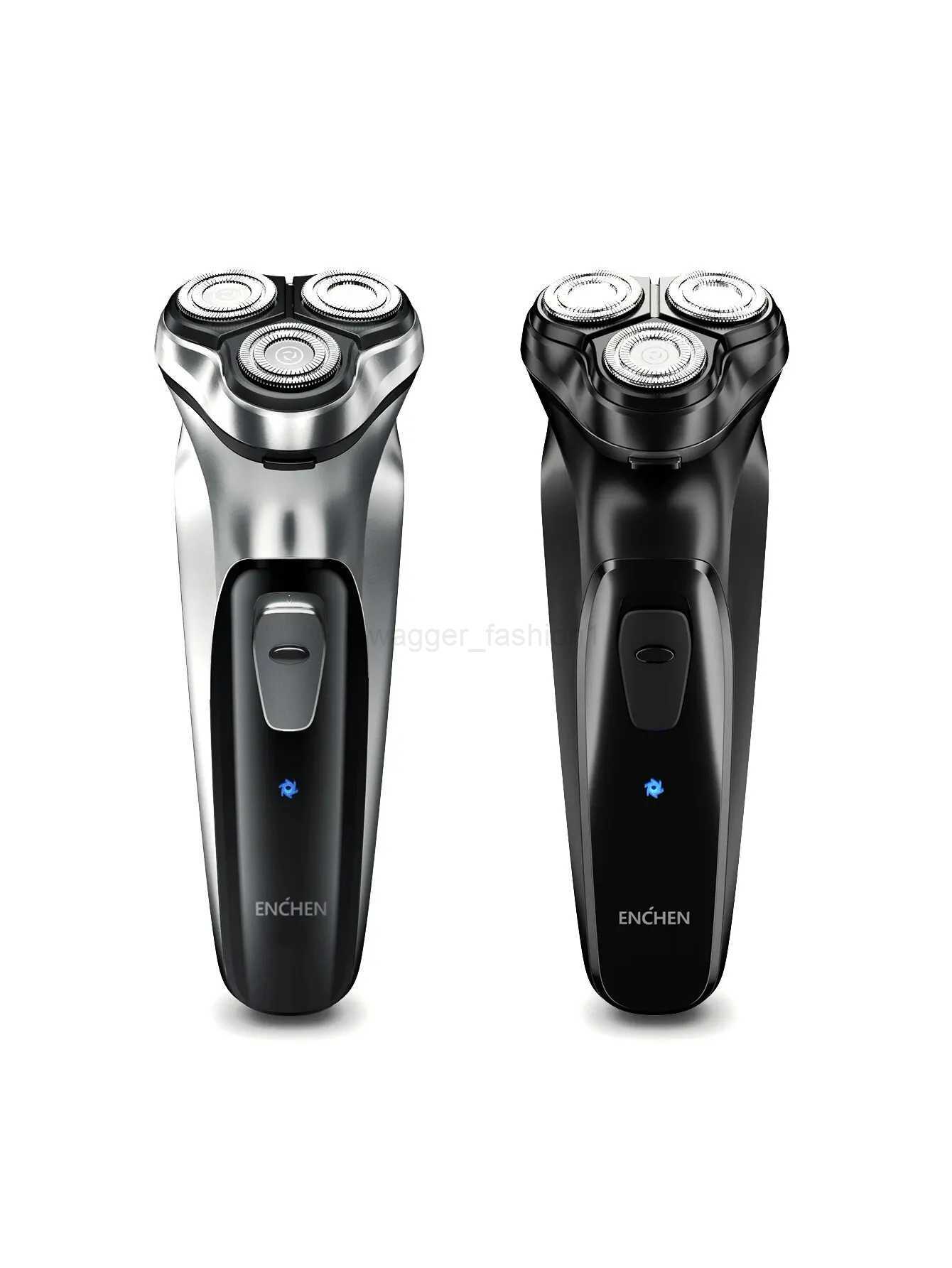 ENCHEN Blackstone Electrical Rotary Shaver for Men 3D Floating Blade Washable Type-C USB Rechargeable Shaving Beard MachineB240709