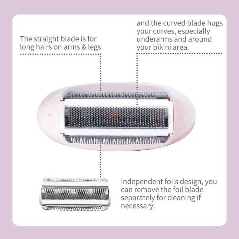 Electric shaver Painless womens shaver Womens shaver Epilators for legs and underarms Waterproof Battery modelsB240709