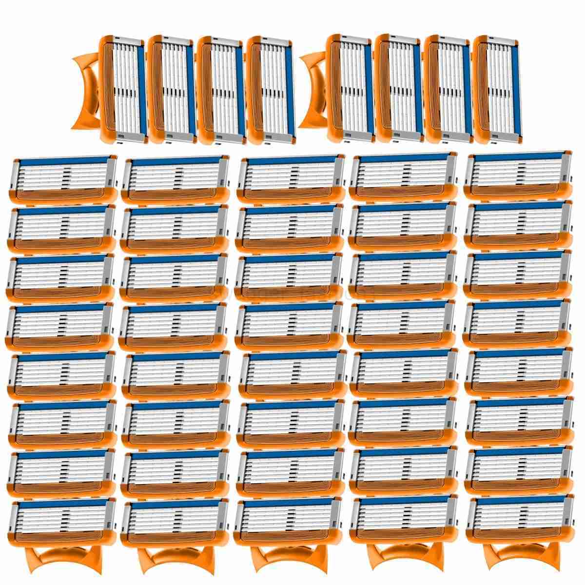 24 PCS manual five-layer razor blade vintage beard blade for men 5-blade razor blade holder Can be used in circulationB240709