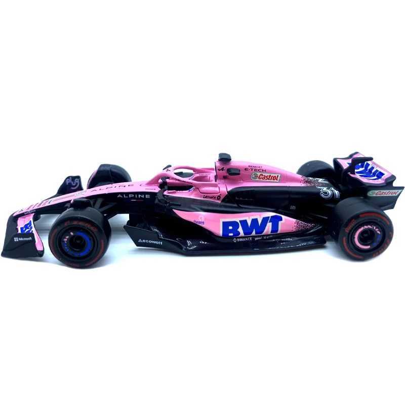 Bburago 1 43 BWT Alpine F1 Team 2023 A523 Bahrain #10 #31 Pink/Flat Racing Formula Car Static Simulation Diecast Alloy Model CarCL240718
