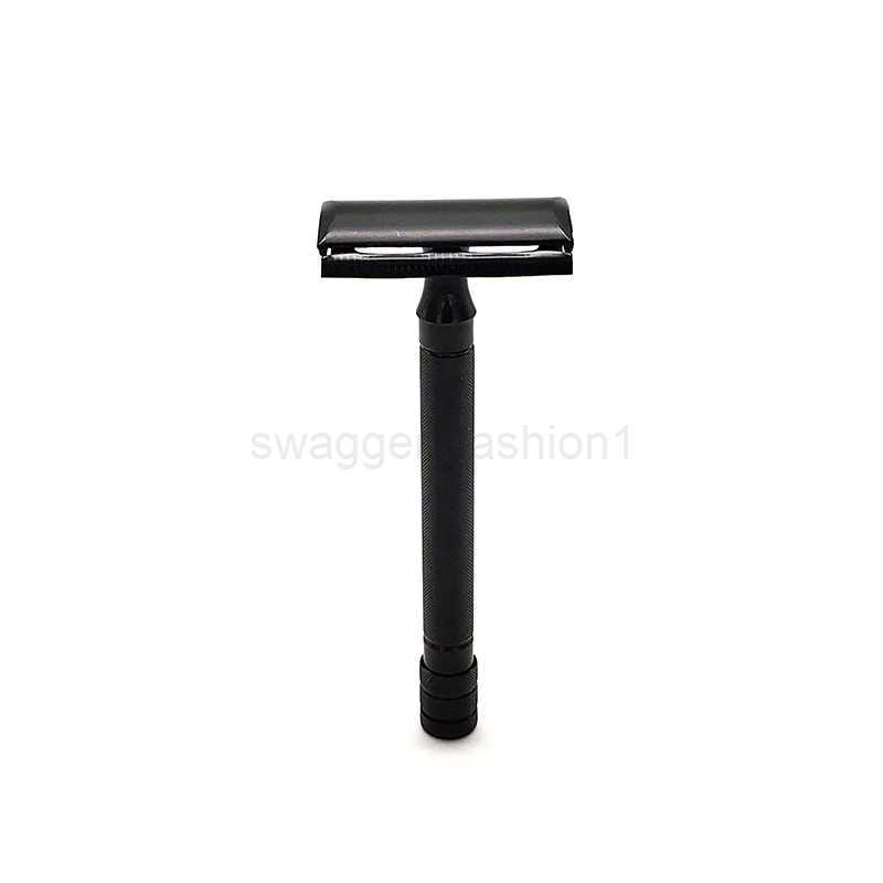 Double Edge Classic Mens Shaving Mild Hair Removal Shaver It With Small Brush Adjustable Safety Razor Face RazorB240709