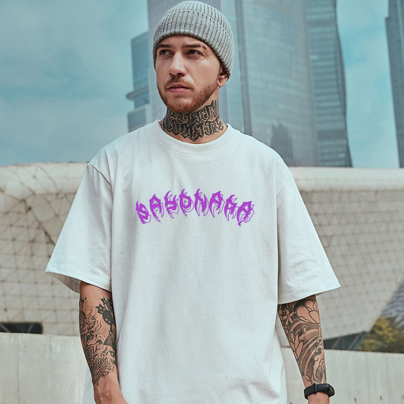 S-7XL Oversized Men T Shirt Cotton Casual Original Short Sleeve High Street American Oversize Tshirt Plus Size Hip Hop Sports T-shirts Graphic Tees Me