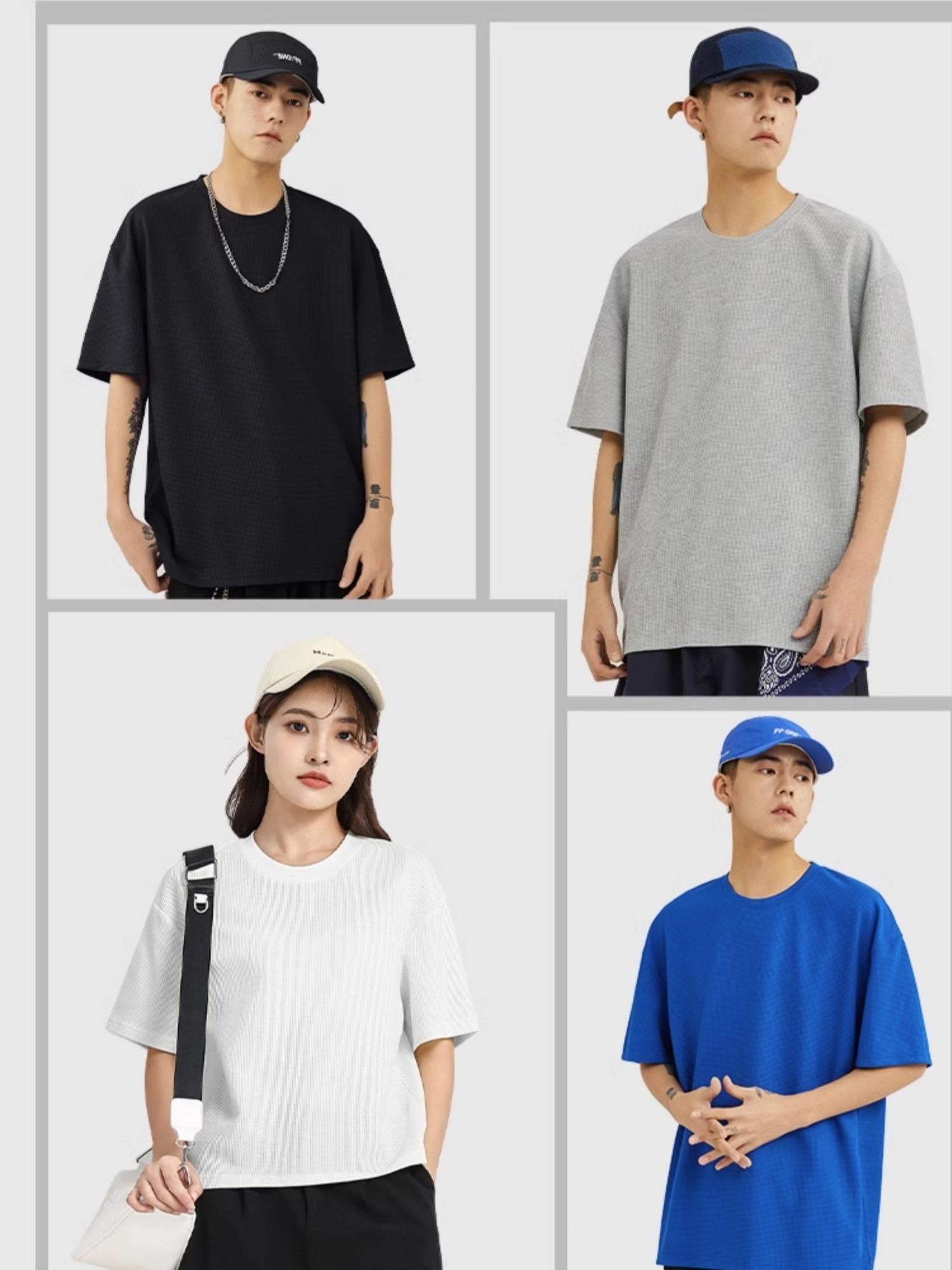 Designer 2024 Tide T-Shirts: 100% Cotton, Chest Laminated Print, Short Sleeve, Casual, Loose Oversize, for Men and Women