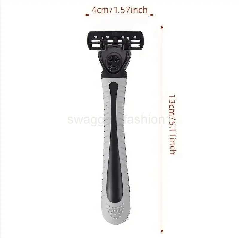 6-layer manual shaver. Mens shaver can be washed with water with sharp razor bladesB240709