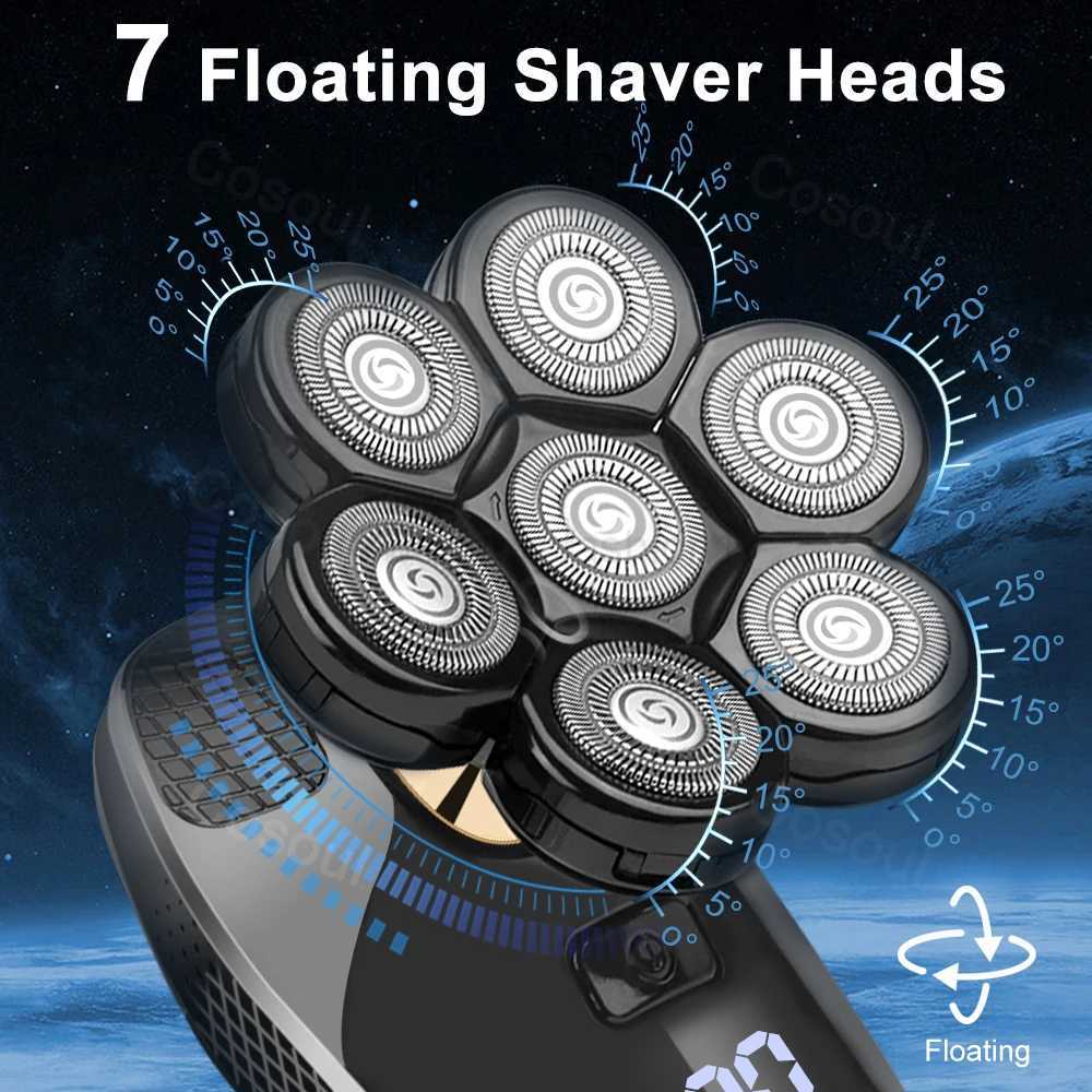 Shaver for Men Electric Shaver Powerful Bald Head Shaver Beard Shaving Machine For Men Razor Husband Gift BoyfriendB240709