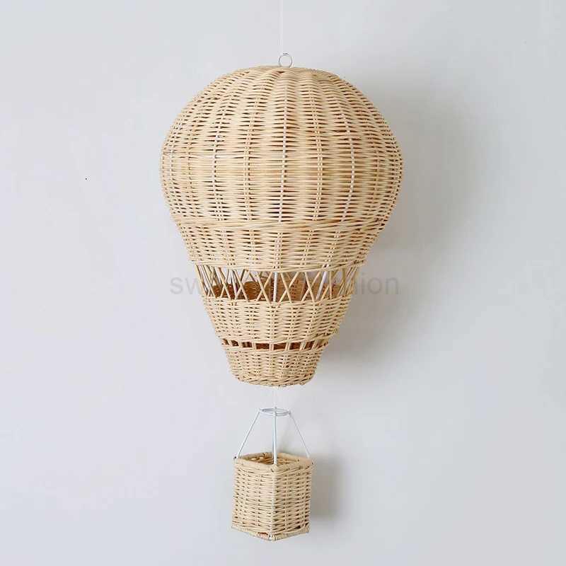Rattan Hot Air Balloon Decor Hand-woven Wall Hanging Decor Handmade Nordic Photograph Prop for Kids Room Kindergarten NurseryB242718