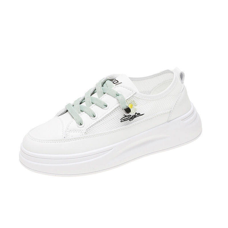 Little Daisy white shoe female spring summer joker breathable mesh surface thin shoes 2024 hot style sneakers new platform