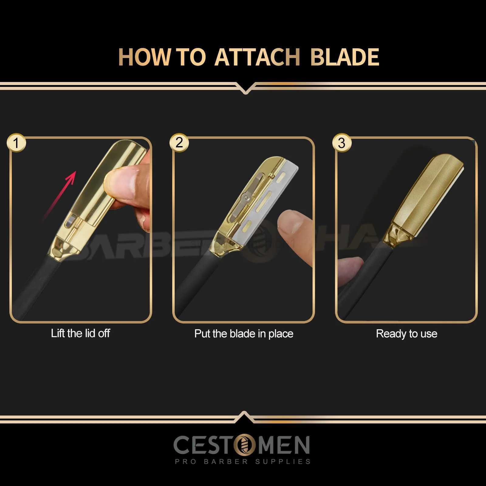 Professional Barber Razor For Haircut Hairdresser Manual Shaver Straight Edge Men Shaving Tools Shave Beard Cut Stainless SteelB240709