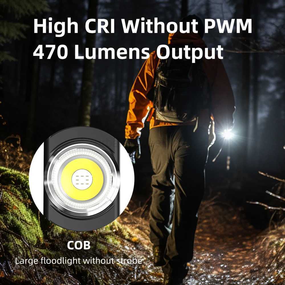 Klarus E5 EDC Rechargeable Flashlight With USB Charging LED Lantern Built-in Li-ion Battery Torch 470LM IPX4 with Tail MagneticCL240718