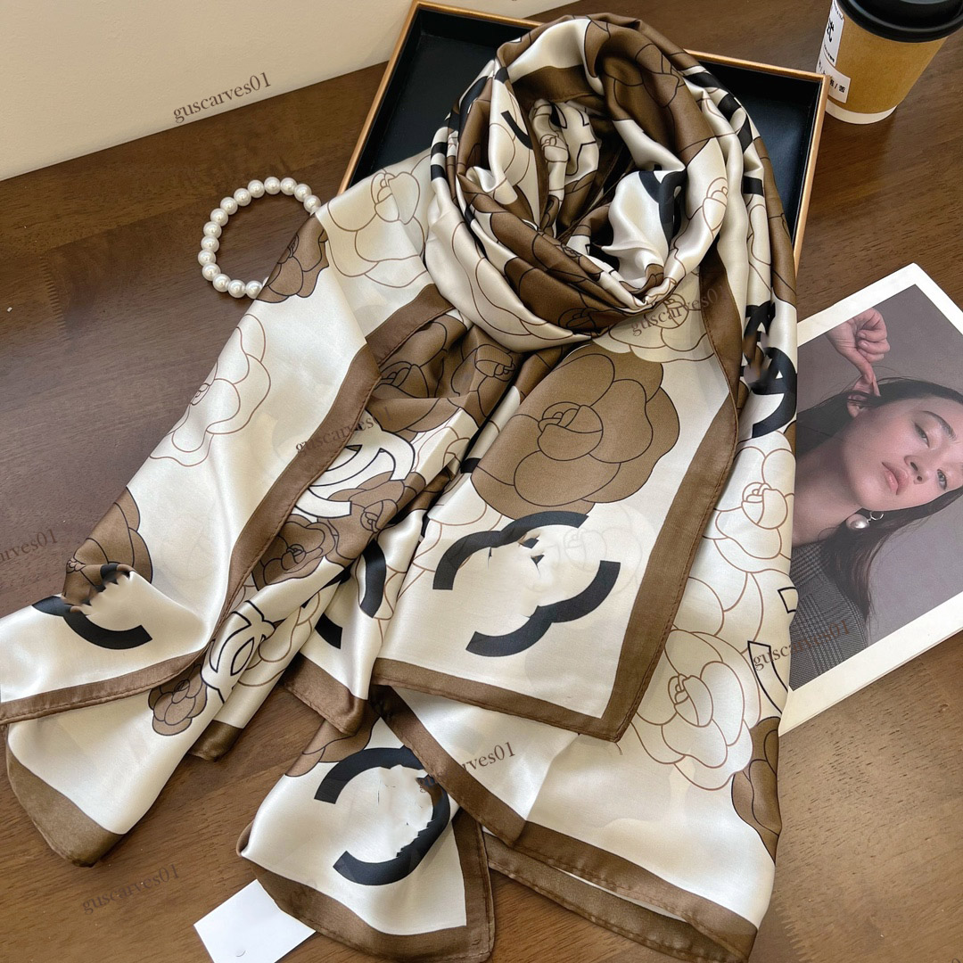 Top brand Classic Simple Design Satin Square Scarf Outdoor Shawl Silk Turban Beach Wrap Fashion Women Scarves 24 Colors size90x180