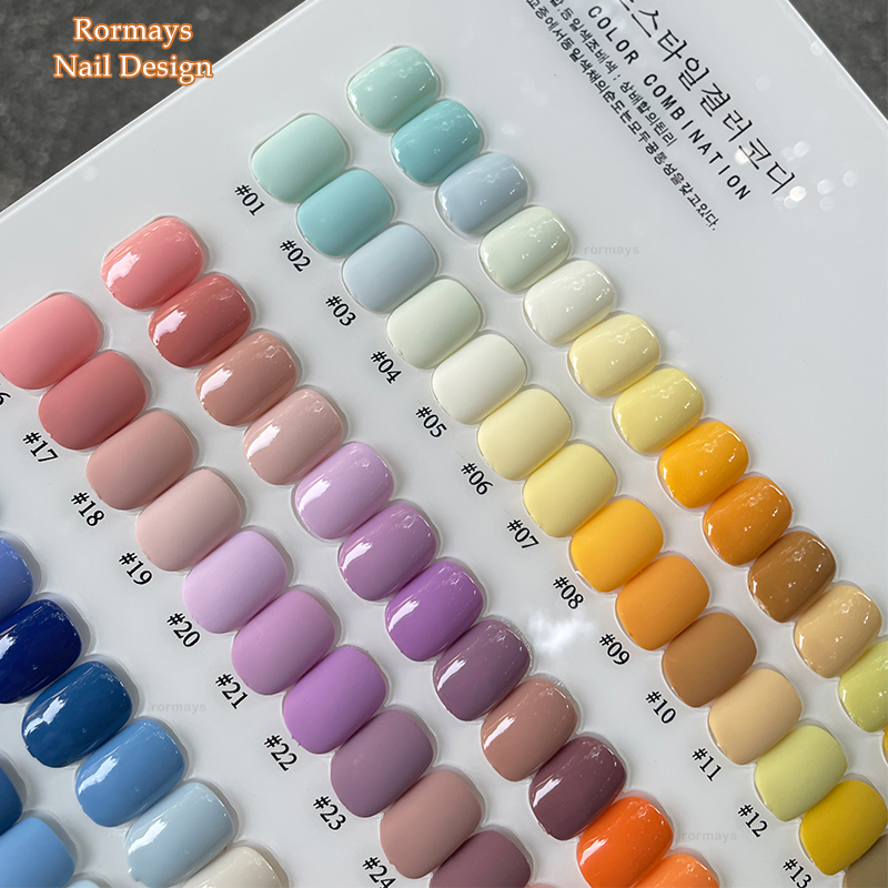 Rormays Popular gel Polishing 60PCS Mixed gel Varnish UV LED Soaking Durable Bright Color Nail Salon Design Learning Kit Wholesale Factory