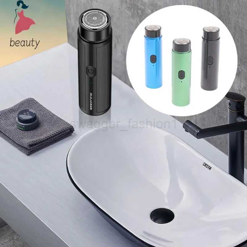 Portable Mini Electric Shaver Washable Beard Trimmer Men Shaver Razor USB Travel Rechargeable ShaverB240709