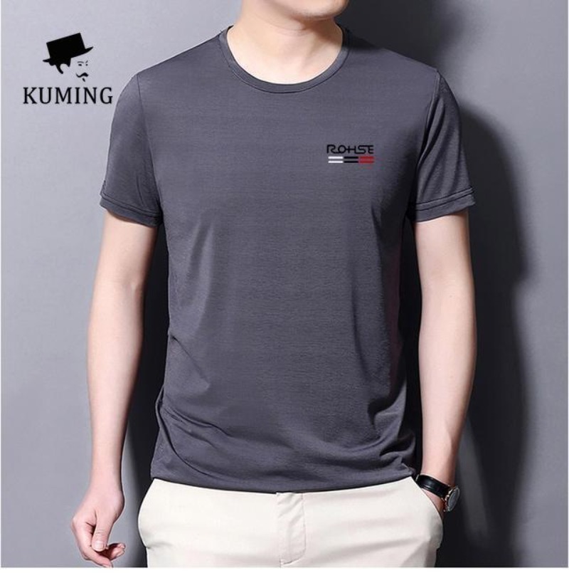 Ice Silk Quick Drying Clothes Men s T-shirt Short Sleeved Round Neck Casual Breathable Running